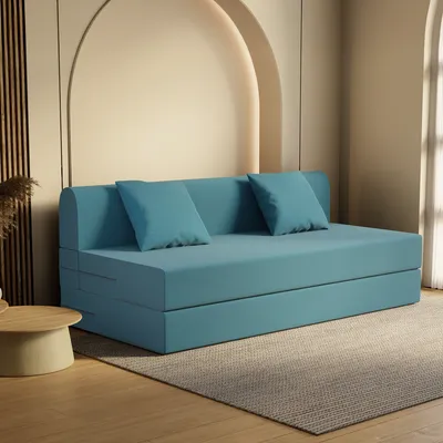 FoldPRO Sofa-Cum-Bed | 3 Seater | Teal
